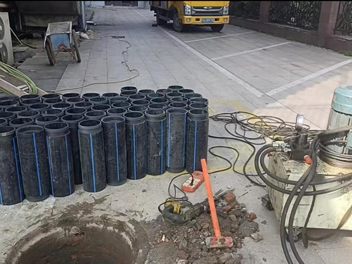 盖州PE置换管厂家 DN315置换管 非开挖管短管置换